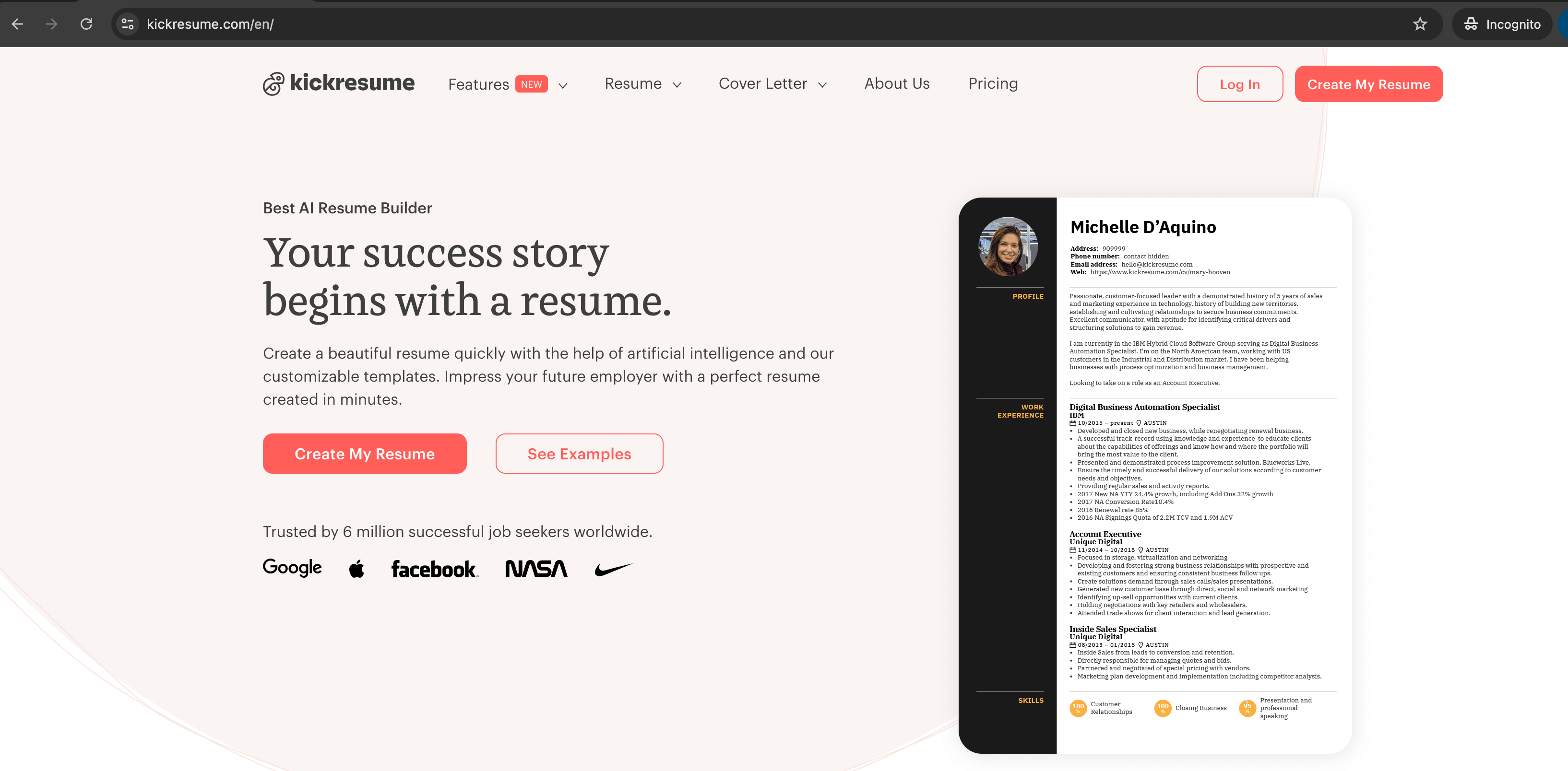 kickresume